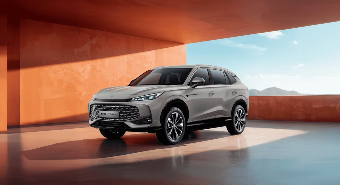 MG HS Hybrid+ Frontansicht mit markantem Design